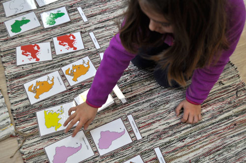 Material geografia Montessori